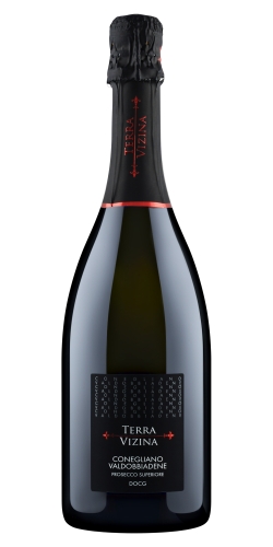 Игристое вино Терра Вицина Конельяно Вальдоббьядене Просекко Суперьоре Экстра Драй в п/у