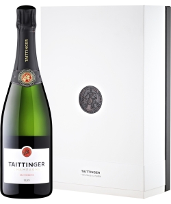 Шампанское Тэтэнже Брют Резерв в п/у с 2 бокалами